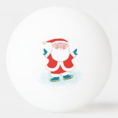 Grappige kerstvakantie pingpongbal (Achterkant)
