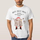 Grappige kerstvakantie t-shirt (Voorkant)