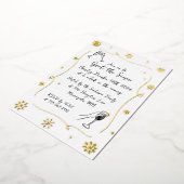 Grappige Kerstvakantie Winter Cocktail Party Folie Uitnodiging (Gedraaid)