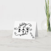 Grappige Kerstvakantie Workout Kaart (Voorkant)