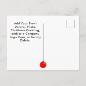 Grappige kerstvakantiesporten uitnodiging briefkaart (Achterkant)