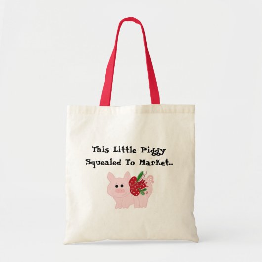 Grappige Kerstvarken Tote Bag (Voorkant)
