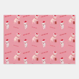 Grappige kerstvarkens inpakvellen inpakpapier vel