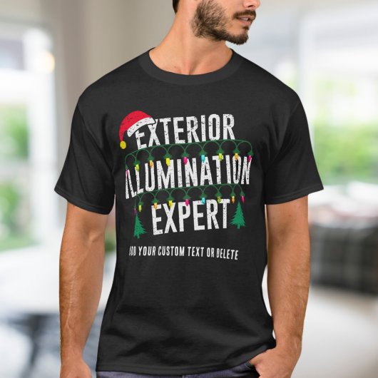 Grappige Kerstverlichting Buitenverlichting T-shirt