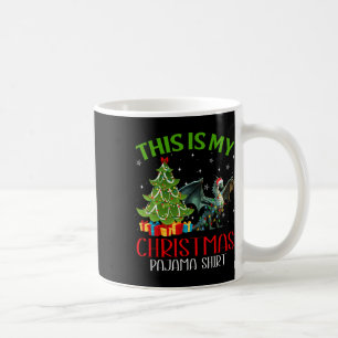 Grappige kerstverlichting Dit is mijn drakenkerst Koffiemok
