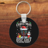 Grappige Kerstverlichting Dit Is Mijn Kerst Disc G Sleutelhanger (Voorkant)
