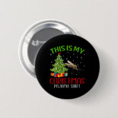 Grappige kerstverlichting Dit is mijn mug Christus Ronde Button 5,7 Cm (Voorkant /achterkant)