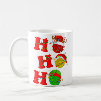 Grappige Kerstverlichting Kerstman Ho Ho Ho Breien Koffiemok