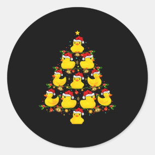 Grappige Kerstverlichting Kerstman Hoed Rubber Een Ronde Sticker