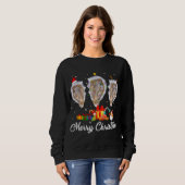 Grappige Kerstverlichting Kerstmis Pyjama Oester D Trui (Voorkant volledig)