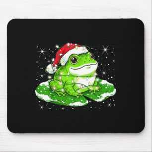 Grappige Kerstverlichting Kikker Schattige Pad Kik Muismat