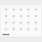 Grappige Kerstverlichting Kous Kerstman Hoed Luiaa Hart Sticker (Vel)