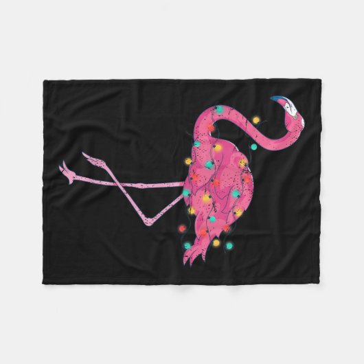 Grappige kerstverlichting NK Flamingo Trocal in Ke Fleece Deken (Voorkant (Horizontaal))
