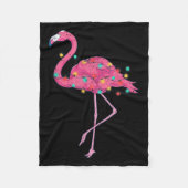 Grappige kerstverlichting NK Flamingo Trocal in Ke Fleece Deken (Voorkant)