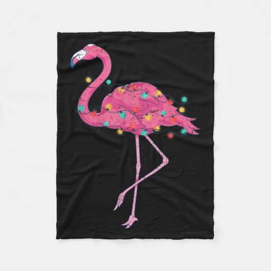 Grappige kerstverlichting NK Flamingo Trocal in Ke Fleece Deken (Voorkant)