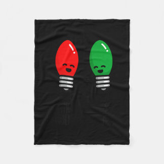 Grappige Kerstverlichting Pun Werken Tijdens Vakan Fleece Deken