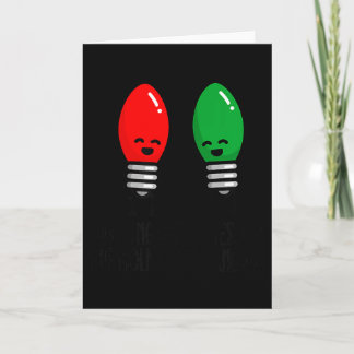 Grappige Kerstverlichting Pun Werken Tijdens Vakan Kaart