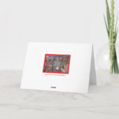 Grappige kerstverloting feestdagen kaart (Achterkant)