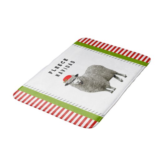 Grappige Kerstversiering Badmat (Gekanteld)