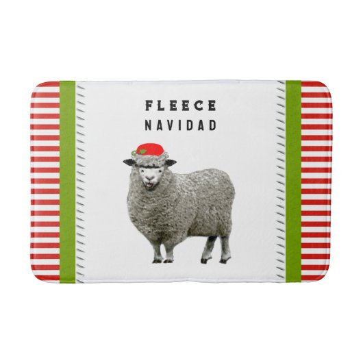 Grappige Kerstversiering Badmat (Voorkant)