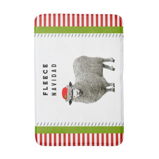 Grappige Kerstversiering Badmat (Voorkant Verticaal)