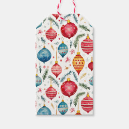 Grappige kerstversiering cadeaulabel