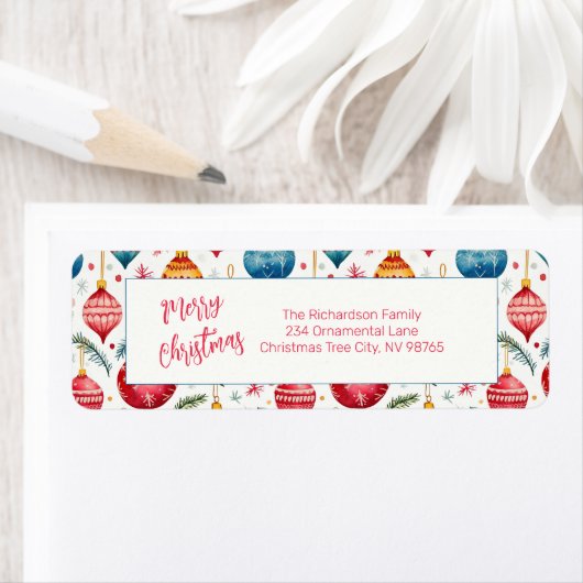 Grappige kerstversiering etiket (Insitu)