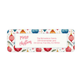 Grappige kerstversiering  etiket