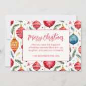 Grappige kerstversiering feestdagenkaart (Voorkant)