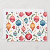 Grappige kerstversiering  feestdagenkaart (Achterkant)