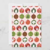 Grappige kerstversiering Holiday Party Custom Kaart (Achterkant)