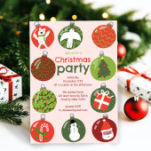 Grappige kerstversiering Holiday Party Custom Kaart
