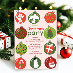 Grappige kerstversiering Holiday Party Custom Kaart