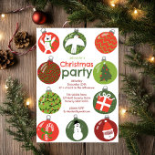 Grappige kerstversiering Holiday Party Custom Kaart