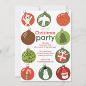 Grappige kerstversiering Holiday Party Custom Kaart (Voorkant)