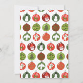 Grappige kerstversiering Holiday Party Custom Kaart (Achterkant)