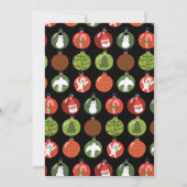 Grappige kerstversiering Holiday Party Custom Kaart (Achterkant)