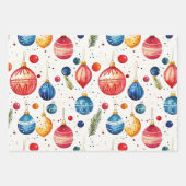 Grappige kerstversiering  inpakpapier vel (Voorkant 3)