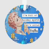 Grappige Kerstversiering Retro Beste Vriend Geest Ornament (achterkant)