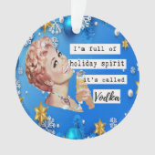 Grappige Kerstversiering Retro Beste Vriend Geest Ornament (voorkant)