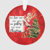 Grappige Kerstversiering Retro Beste Vriendin Lich Ornament (voorkant)
