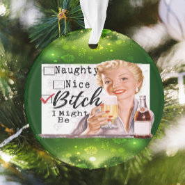 Grappige Kerstversiering Retro Beste Vriendin Stou Ornament