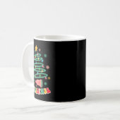 Grappige Kerstvibes Sonograaf Echografie Koffiemok (Voorkant links)