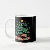 Grappige Kerstvibes Sonograaf Echografie Koffiemok (Links)