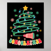 Grappige Kerstvibes Sonograaf Echografie Poster (Voorkant)