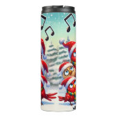 Grappige kerstvogels zingen Carol Thermosbeker (Achterkant)