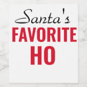 GRAPPIGE KERSTWIJN etiketten- Kerst wijnglas Wijn Etiket (Enkel label)