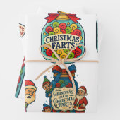 Grappige Kerstwindpot 100% Festieve Flatulentie! Inpakpapier Vel (In situ)