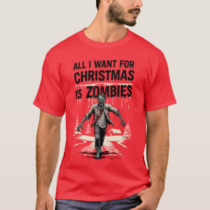 Grappige kerstzombies voor de kerst t-shirt