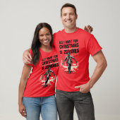 Grappige kerstzombies voor de kerst t-shirt (Unisex)